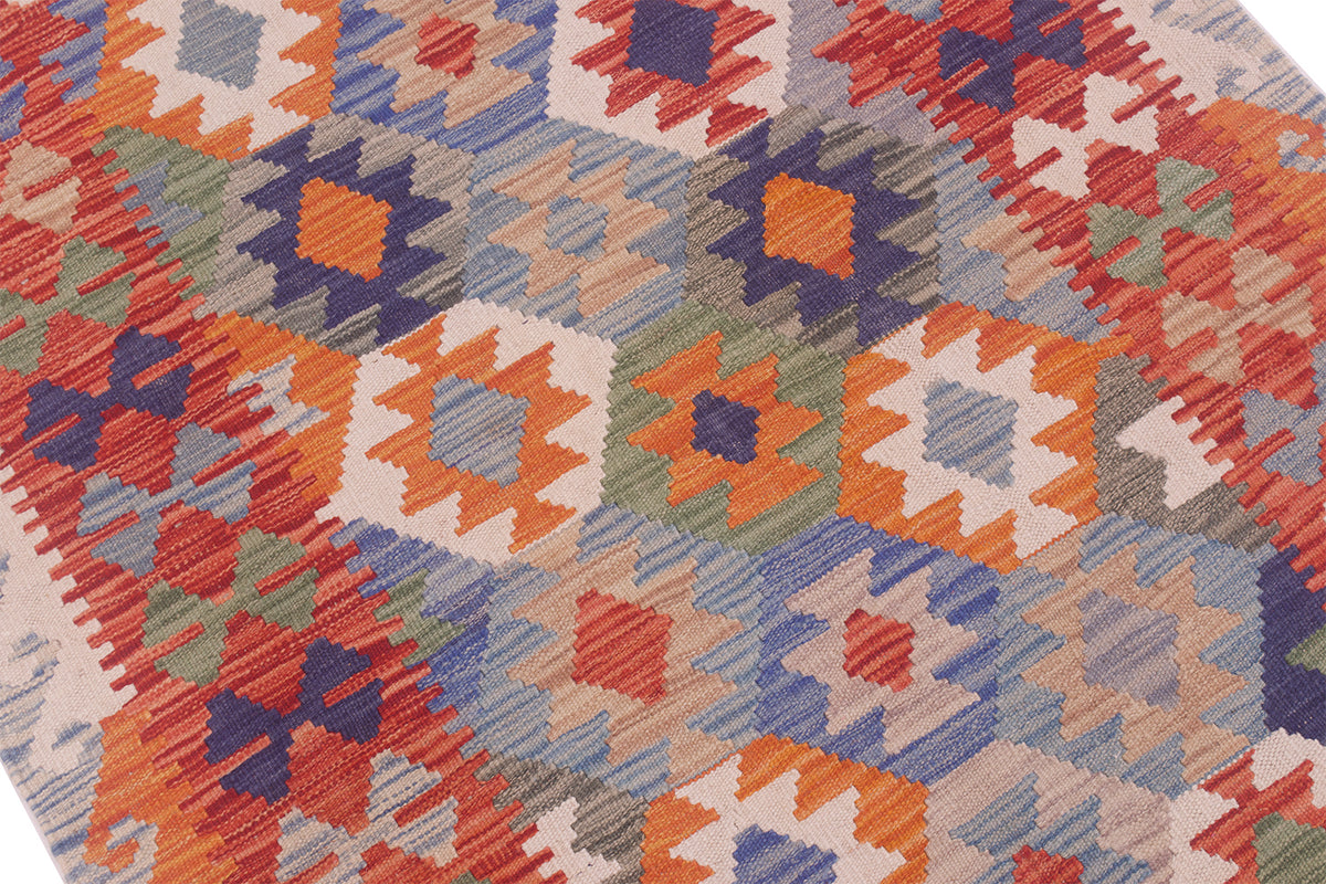 Veg Dyed Afghan Kilim Rug 1.45x1.01m