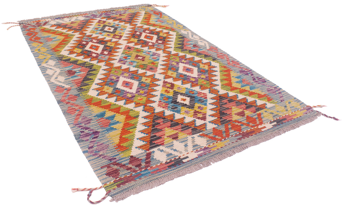 Kilim Rug - Handwoven Wool Masterpiece from Afghanistan