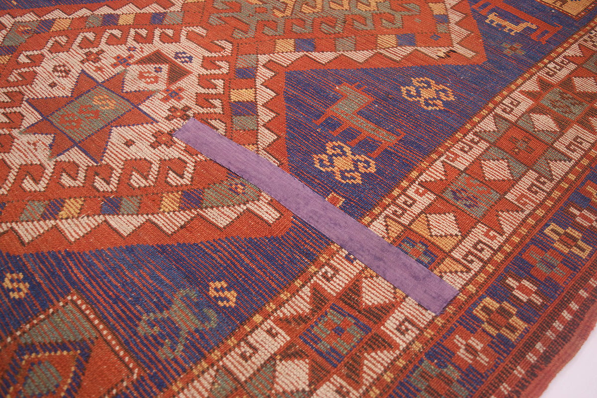 Antique Kazak rug 1.90x1.26m