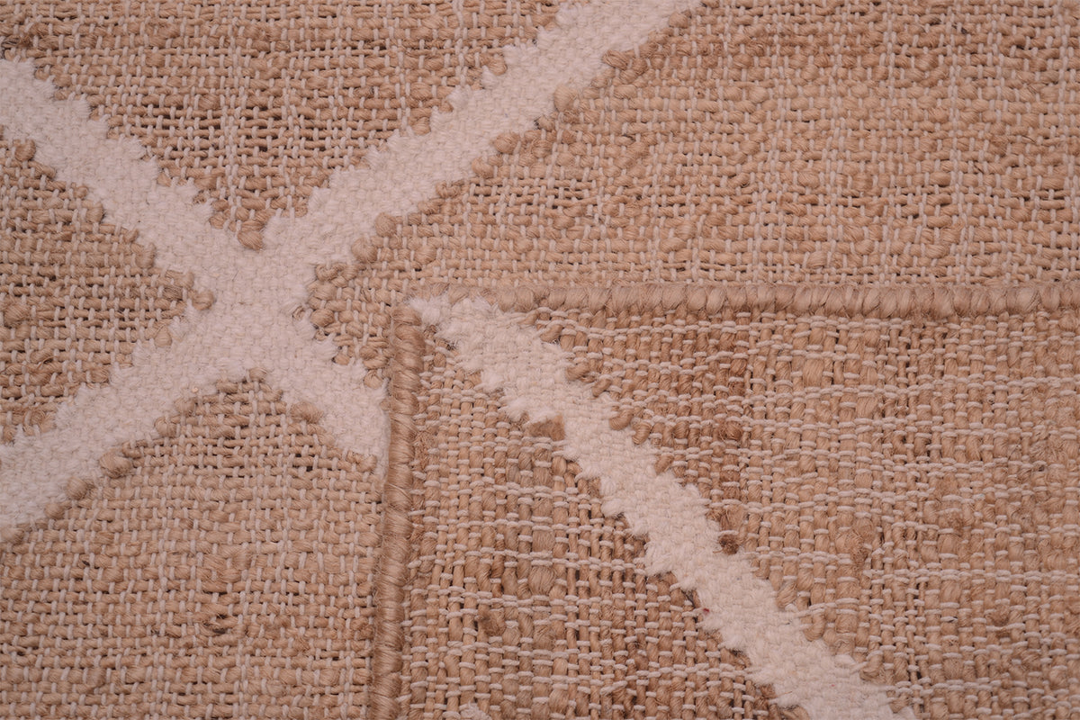 Close up image of Jute kilims weave