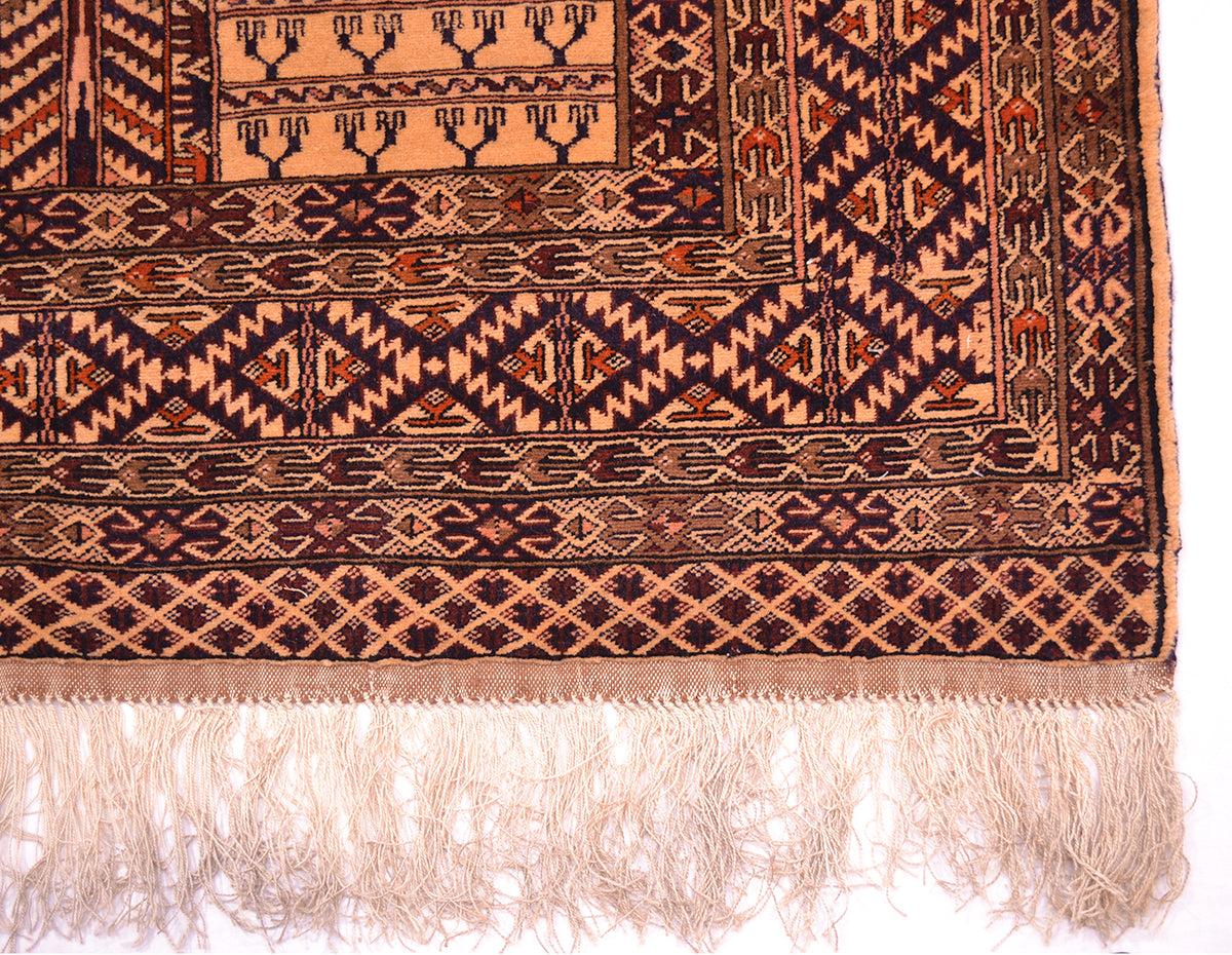 Fine Silk warp Afghan rug