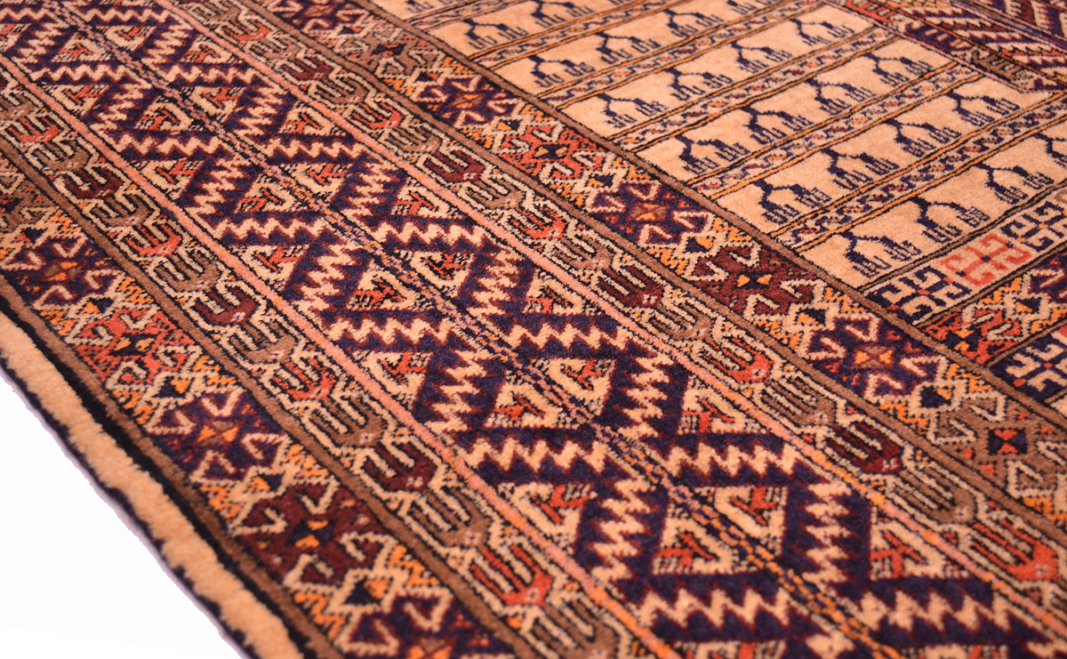 Fine Silk warp Afghan rug