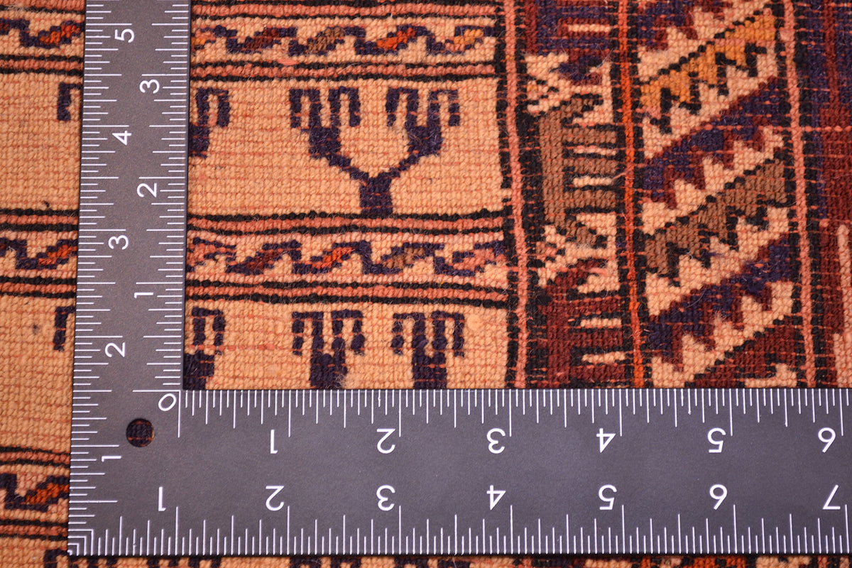 Fine Silk warp Afghan rug
