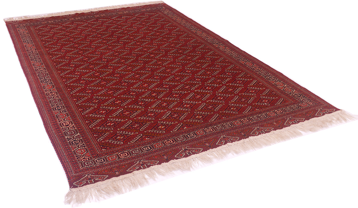 Old Turkoman Yamoud carpet 3.31x2.18m