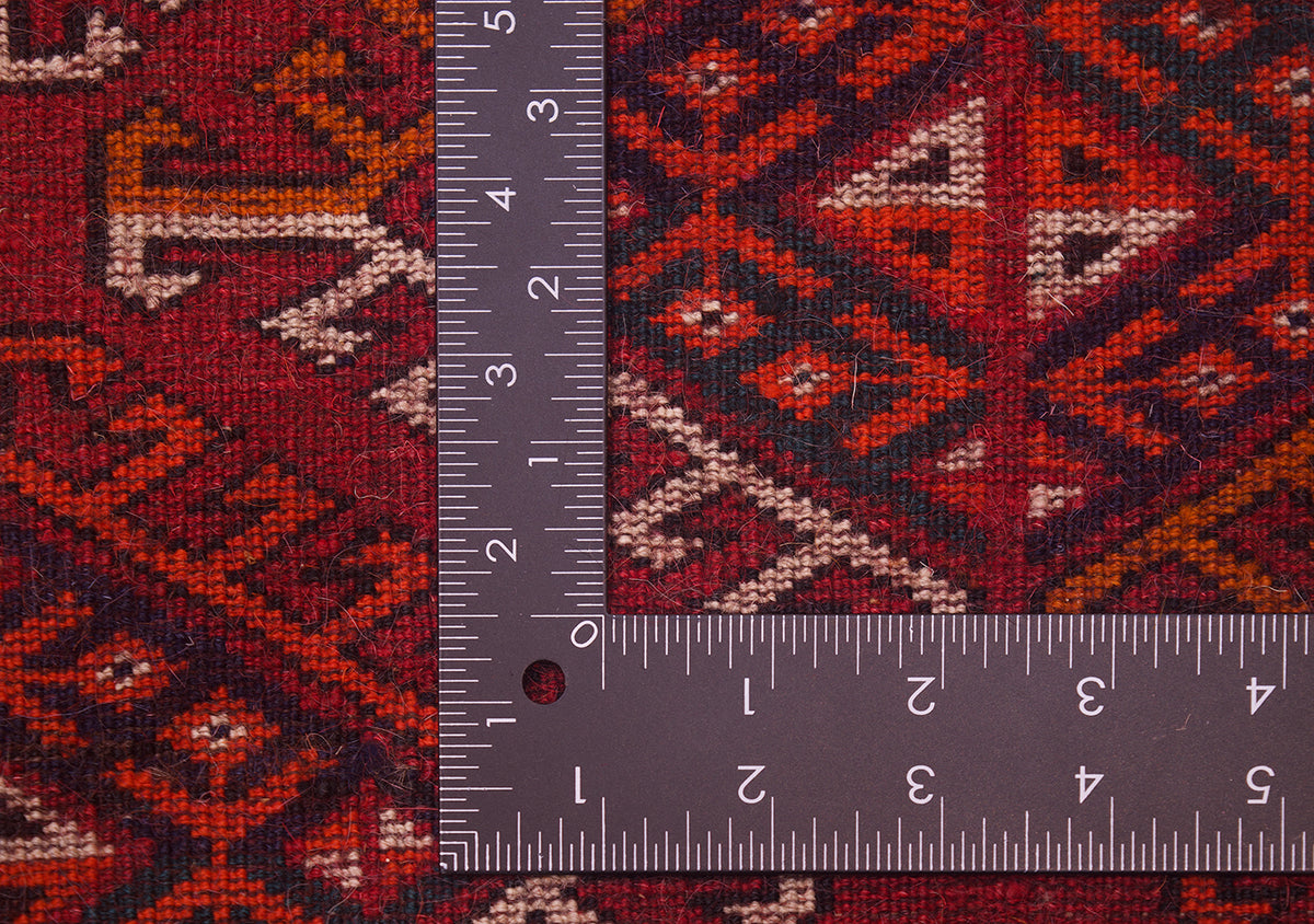 Old Turkoman Yamoud carpet 3.31x2.18m