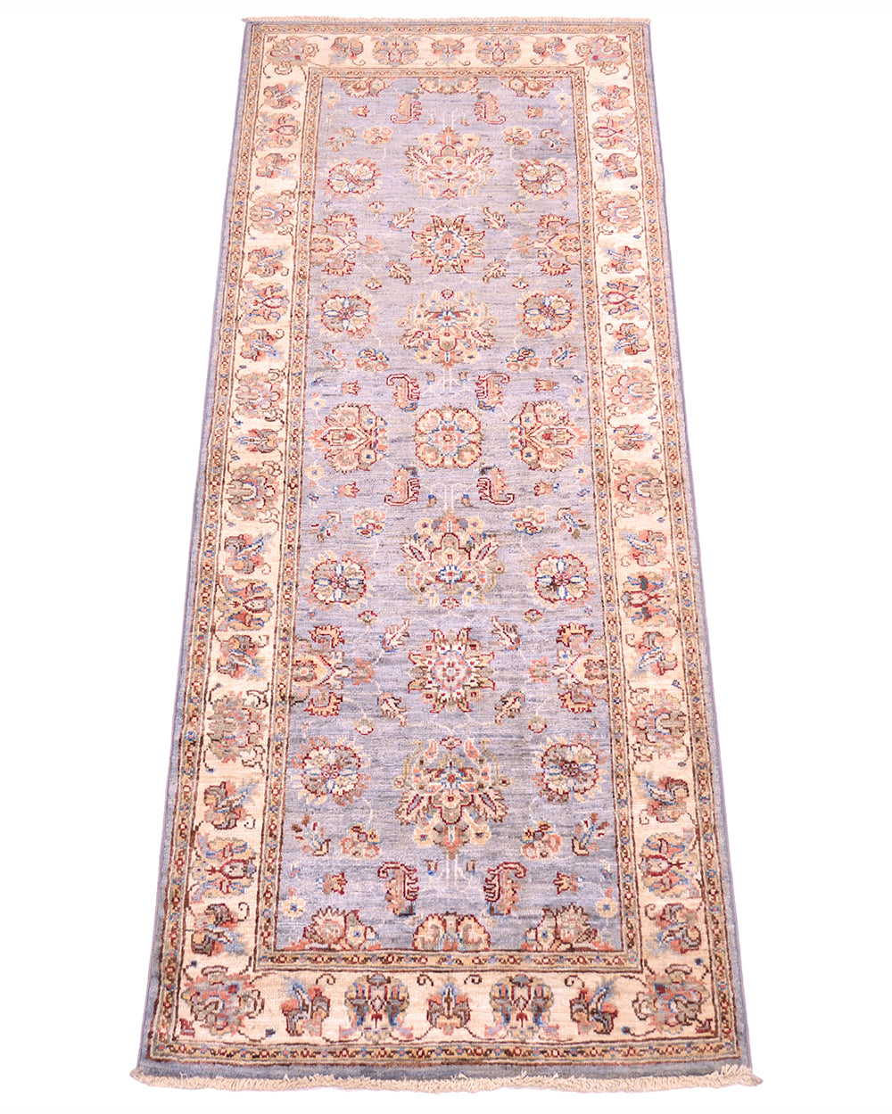 View of all over floral design of handmade runner