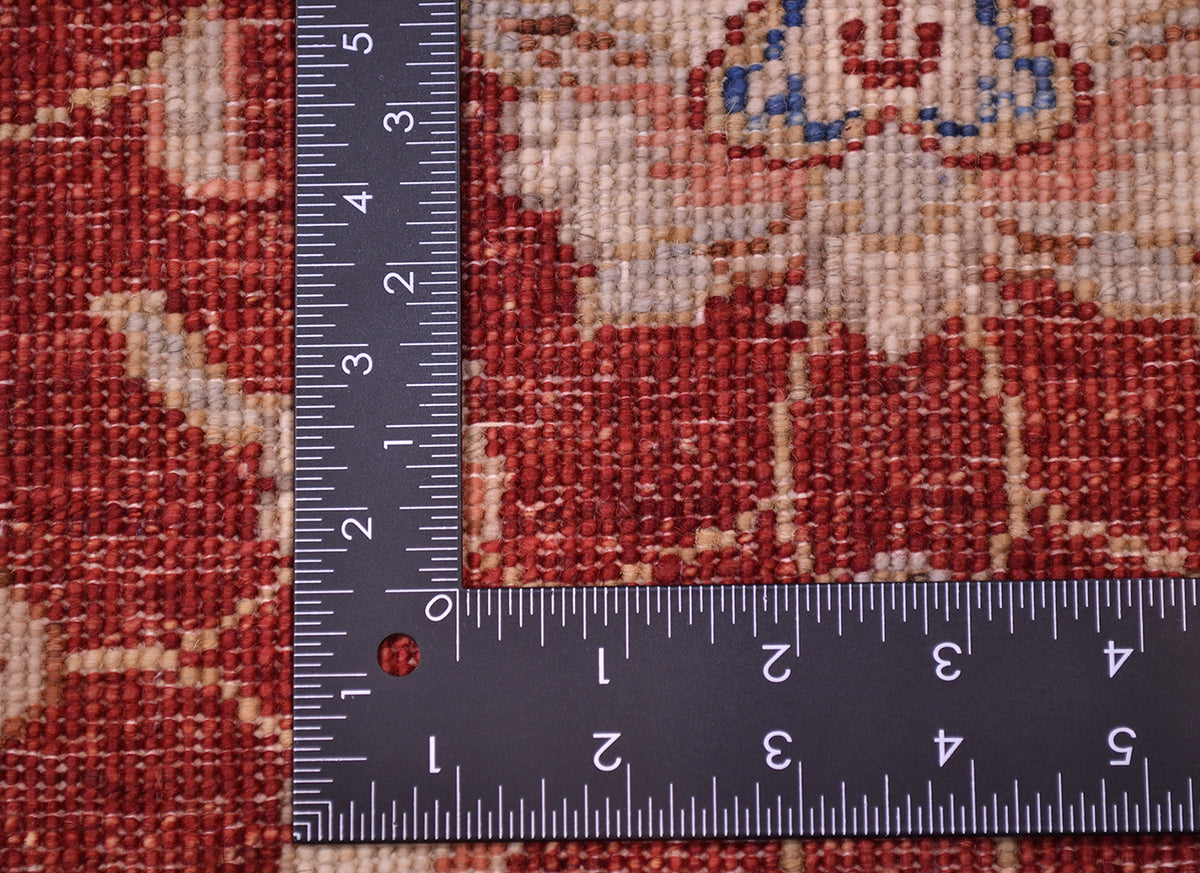 Red Afghan Ziegler Rug