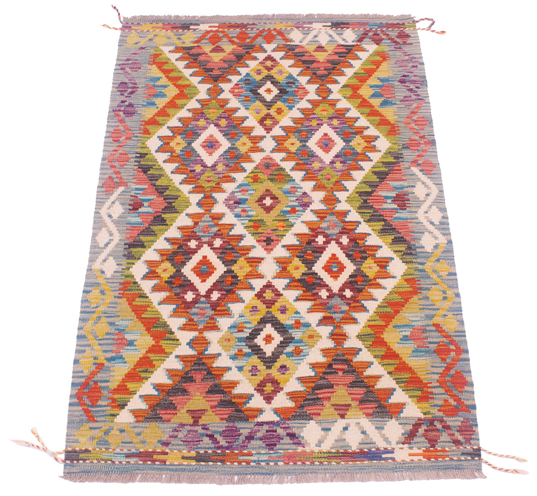 Kilim Rug - Handwoven Wool Masterpiece from Afghanistan