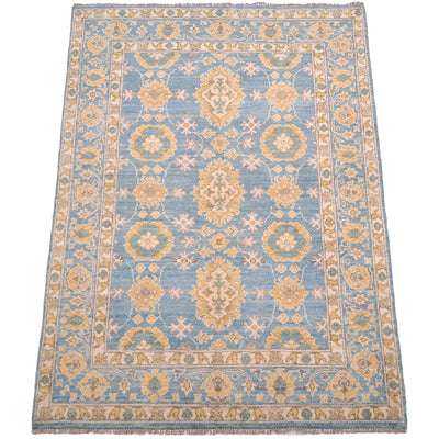 Floral design of Oushak design origin with floral lattice motifs