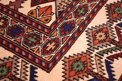 Fine Afghan Silk & Wool Rug 1.45x1.07m