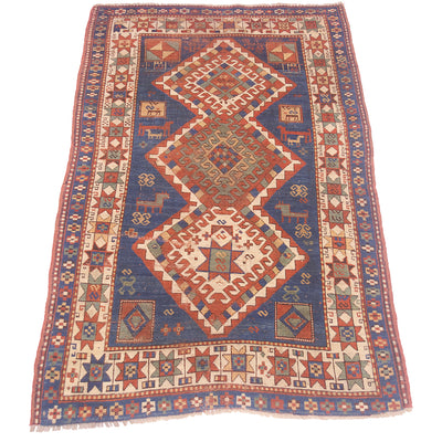 Antique Kazak rug 1.90x1.26m