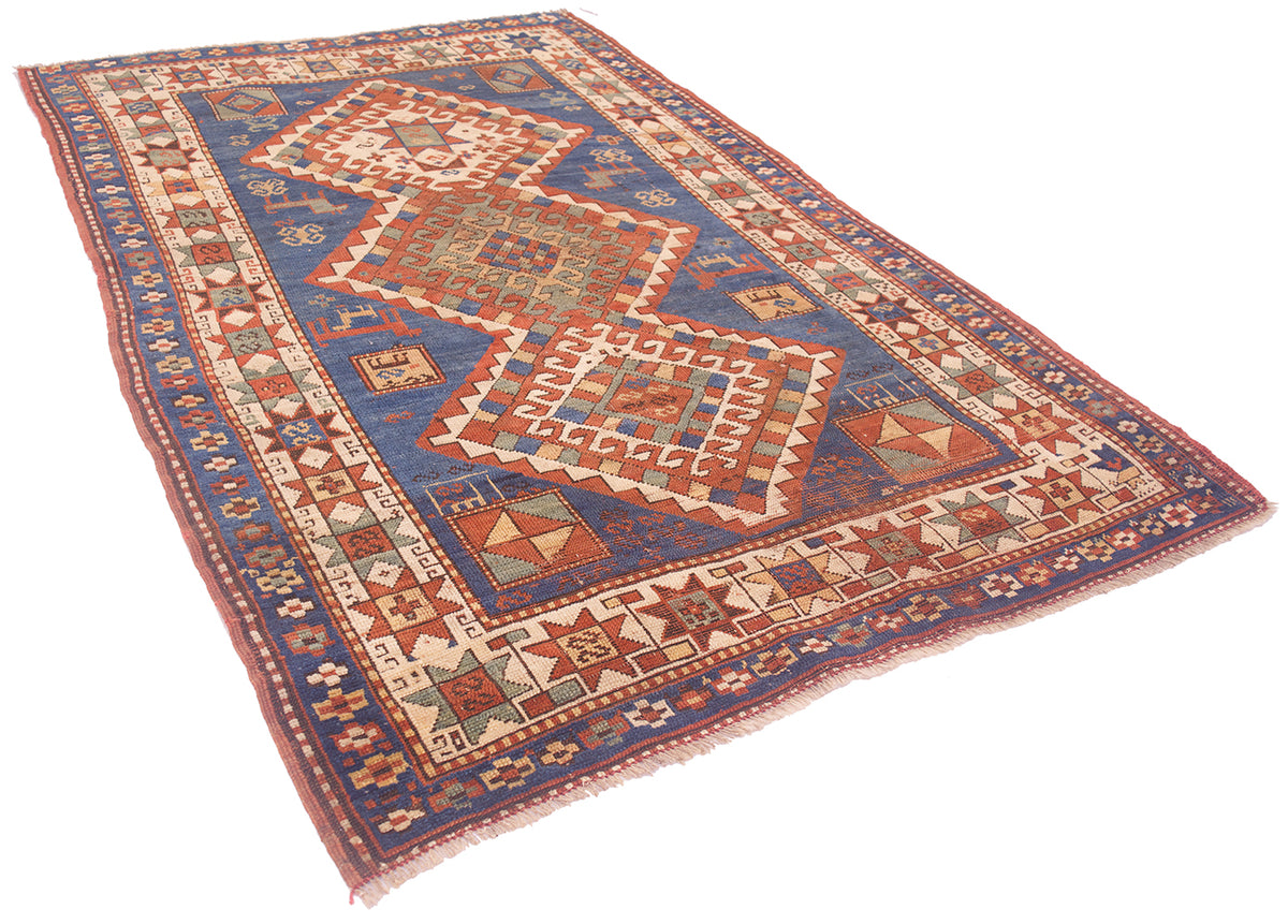 Antique Kazak rug 1.90x1.26m
