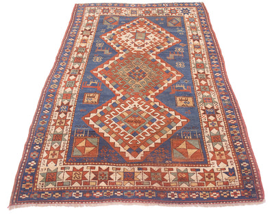 Antique Kazak rug 1.90x1.26m