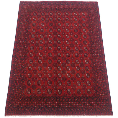 Red Afghan Bokhara carpet
