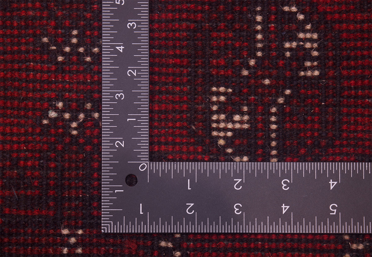 Red Afghan Bokhara carpet