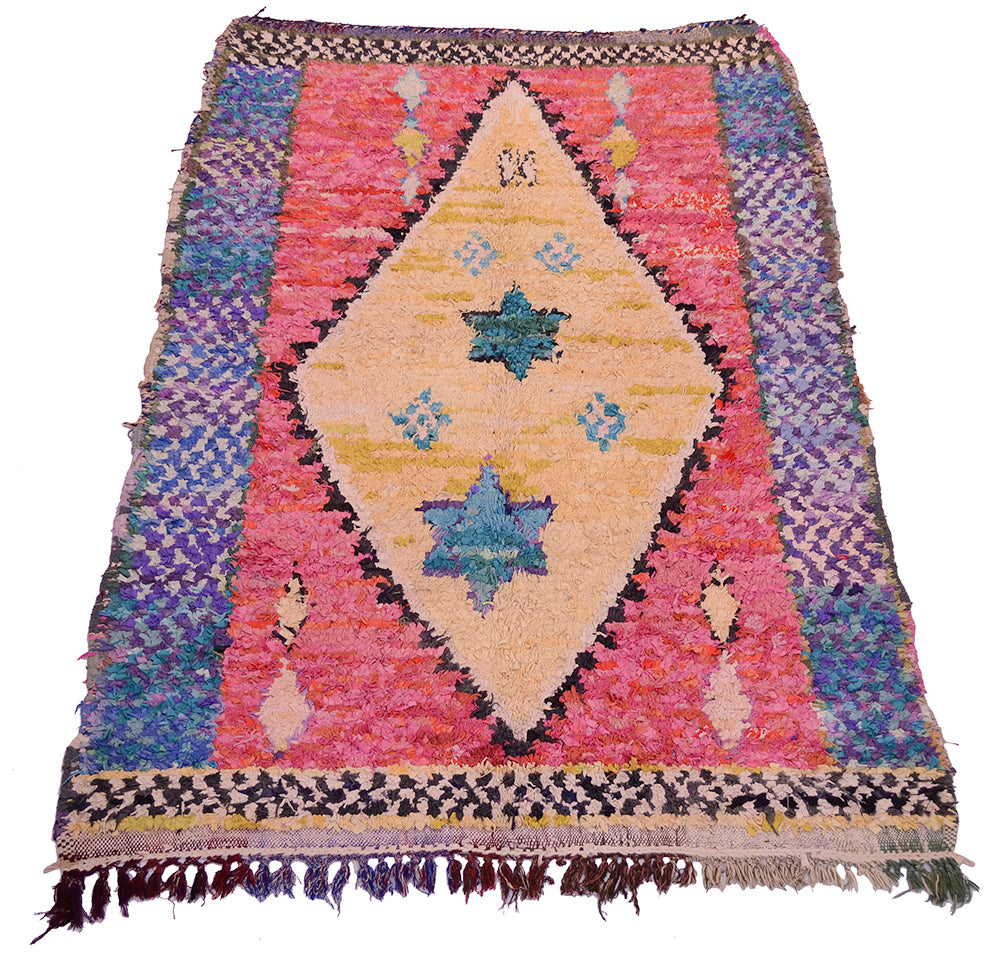 Vintage Boucherouite rug 2.70x1.70m