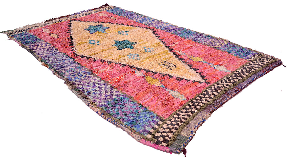 Vintage Boucherouite rug 2.70x1.70m