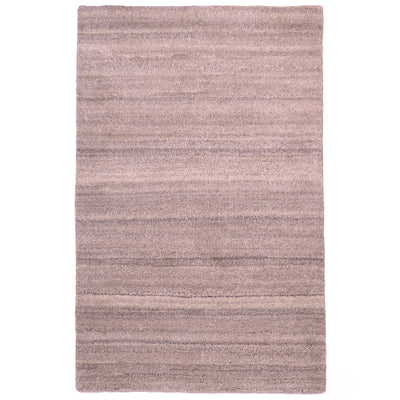 Indian Royal Delhi runner rug plain neutral striations of grey colour. 
