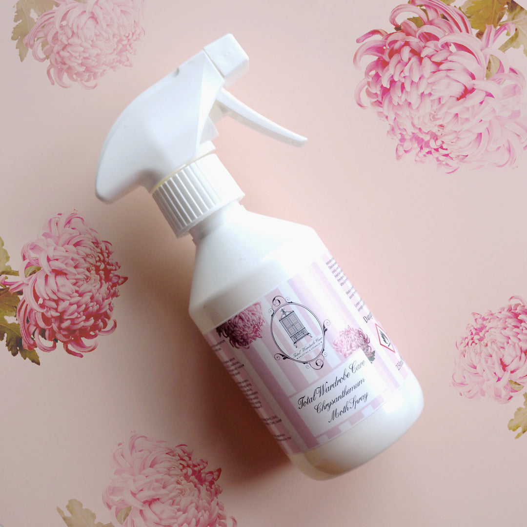 Chrysanthemum Moth Spray 250ml for protecting clothes and soft furnishings from moth damage