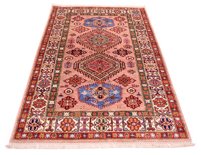 Fine handmade pink Kazak Rug