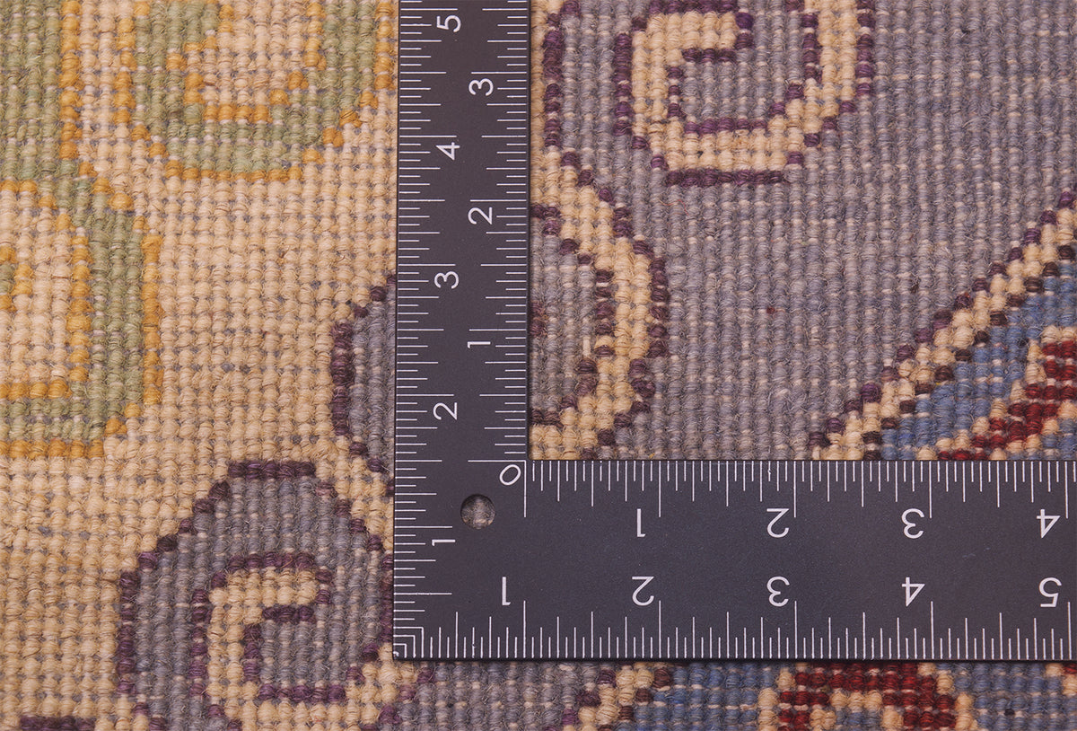 Handmade Afghan Kazak carpet in grey