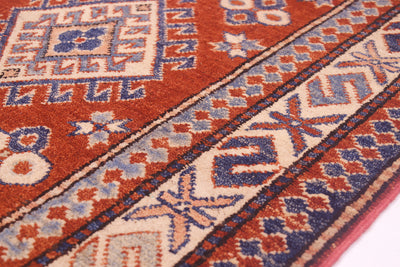 Handmade Afghan Kazak Runner