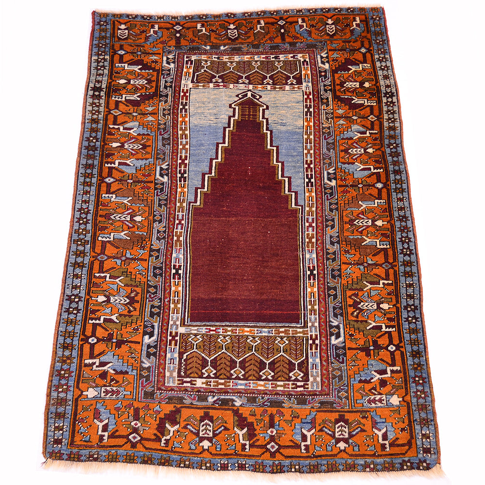 Semi Antique Turkish Prayer rug 1.73x1.16m