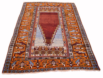 Semi Antique Turkish Prayer rug 1.73x1.16m