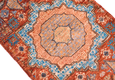Afghan Mamluk mat with octagonal main medallion