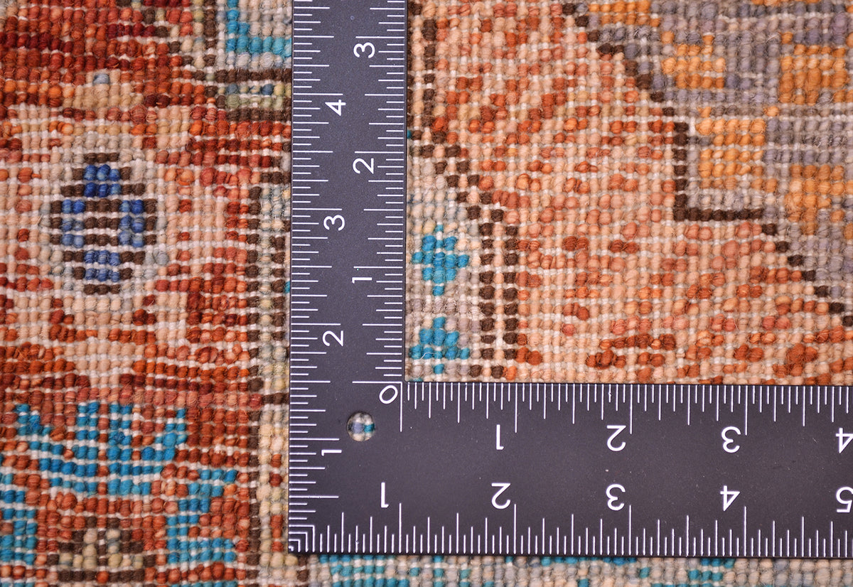 Reverse of Afghan Mamluk Mat and knot scale