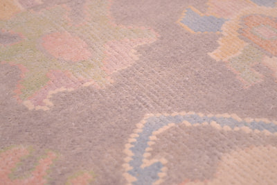 Detail of  weave of afghan runner and antique finish