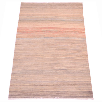 Soft coloured handwoven Afghan Kilim in soft colours of varying tones and pastel like hues. Pinks, blue, greens, greys and cream pastel shades.