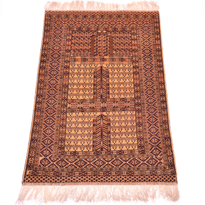 Fine Silk warp Afghan rug