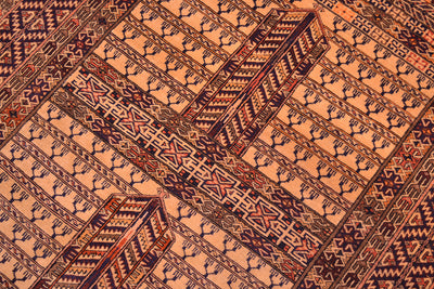 Fine Silk warp Afghan rug