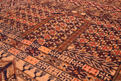 Fine Silk warp Afghan rug