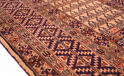 Fine Silk warp Afghan rug