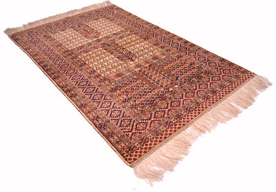 Fine Silk warp Afghan rug