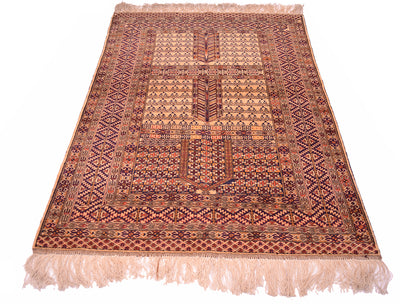 Fine Silk warp Afghan rug