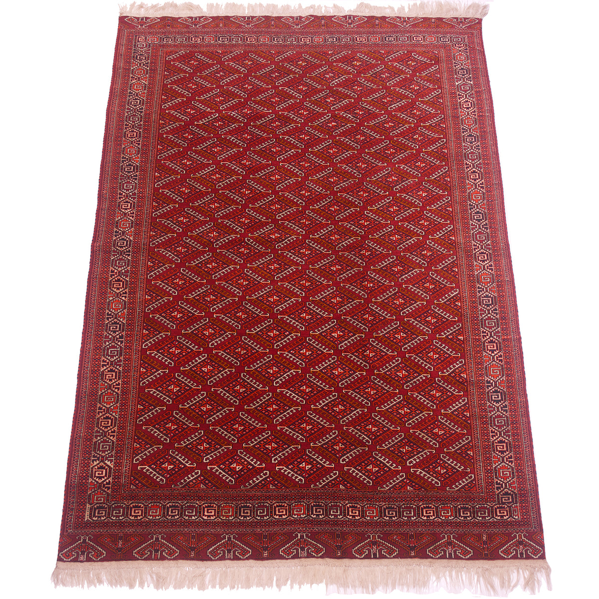 Old Turkoman Yamoud carpet 3.31x2.18m