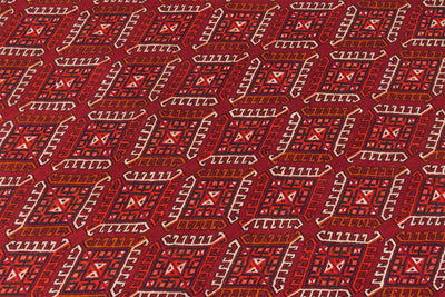 Old Turkoman Yamoud carpet 3.31x2.18m