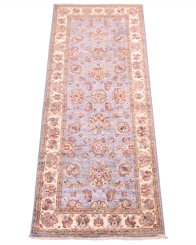 View of all over floral design of handmade runner