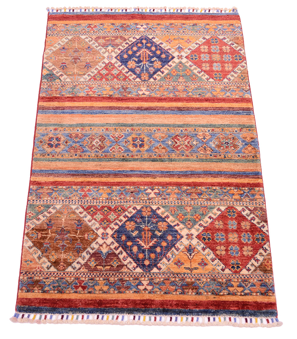 Small Afghan Khorjin rug 1.22x0.78m